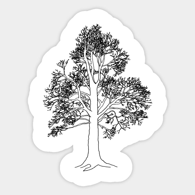 Oak tree Sticker by MarjolijndeWinter